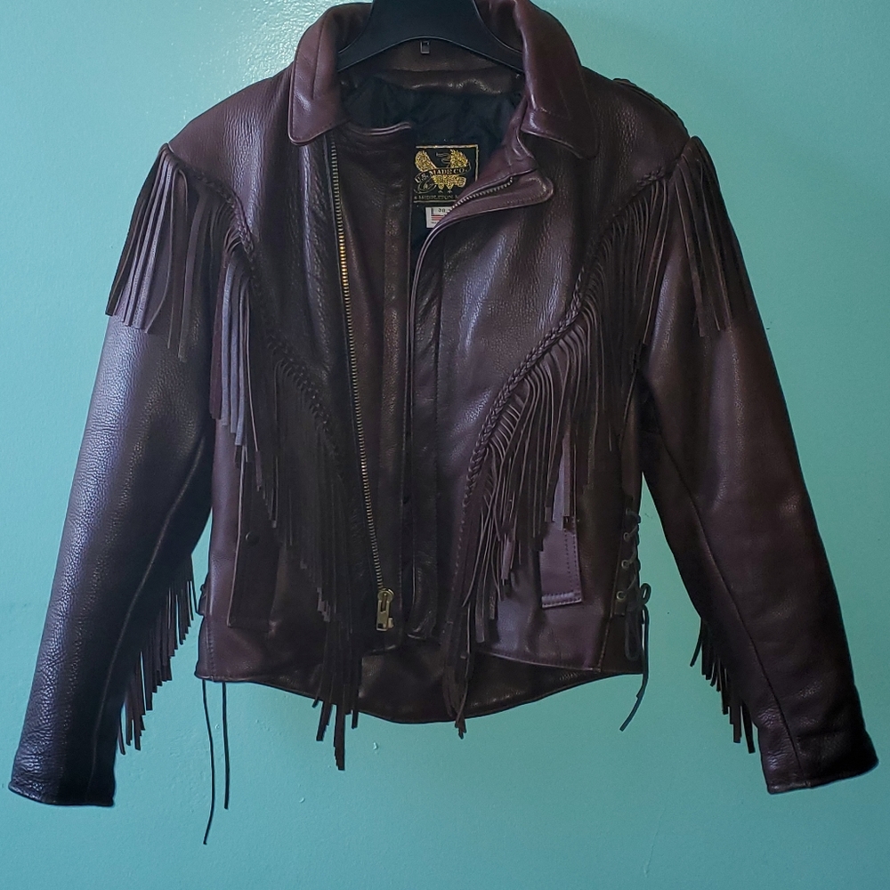 U.s made co leather jacket
